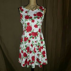 Rose Floral Summer Dress