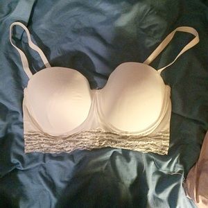 36D White balconette bra