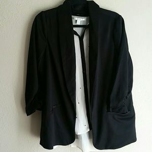 SOLD Casual Black Long Blazer