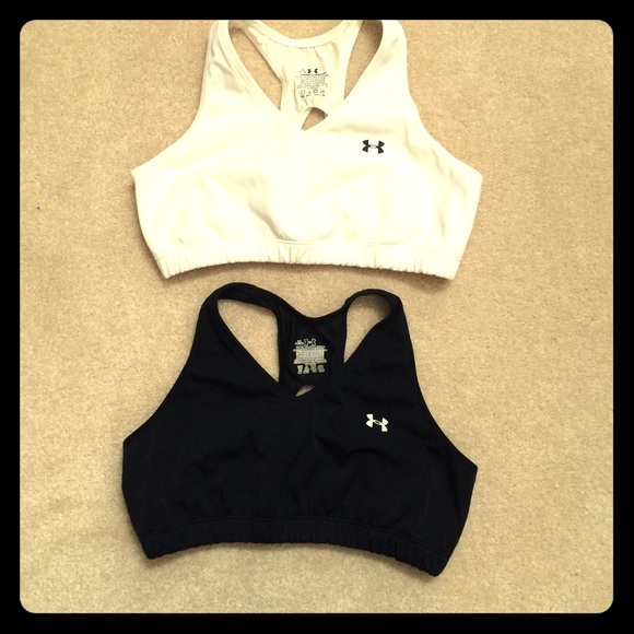 Bundle of 2 Under Armour sports bras women's SZ L
