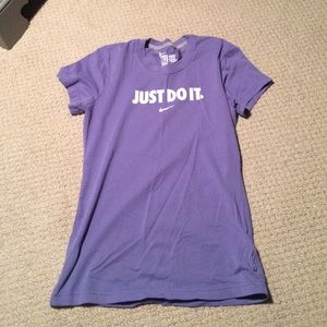 Purple Nike Dri-Fit Cotton Tee