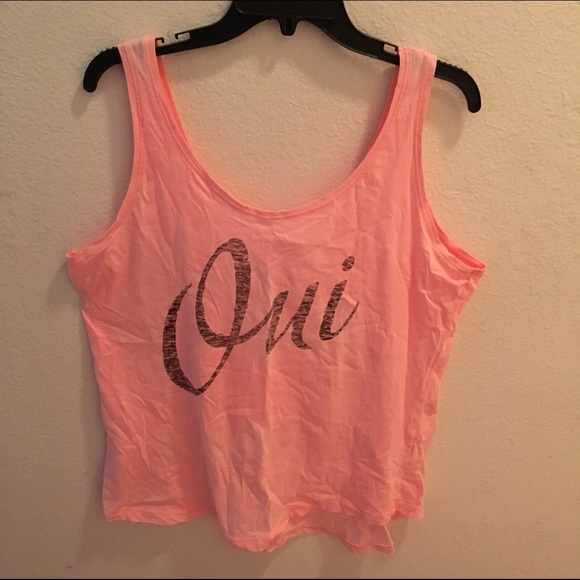 Pink French Tank Top