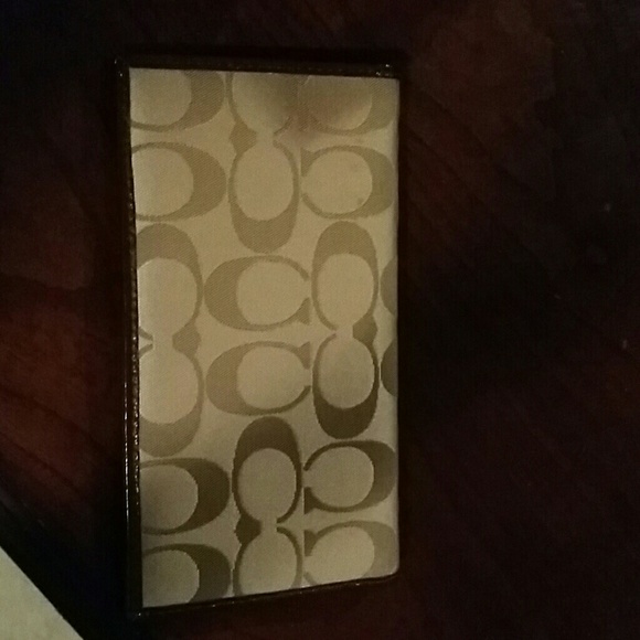Coach checkbook cover