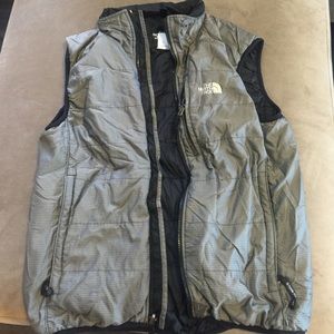 North Face Grey insulated vest