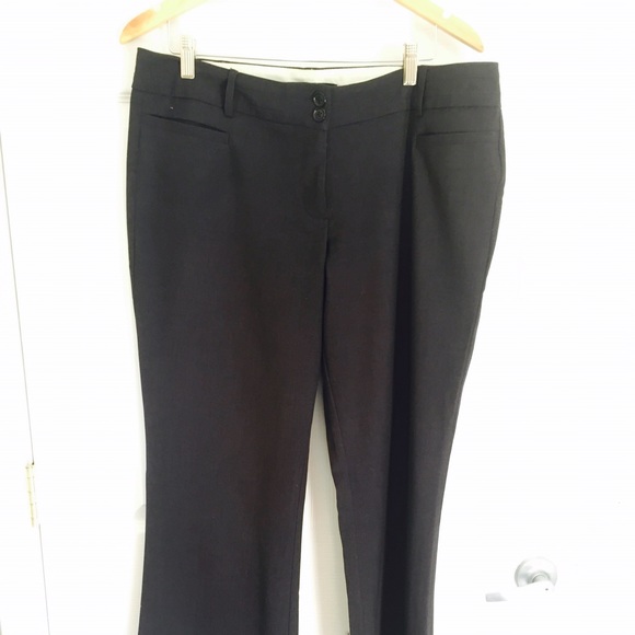 Gray/blue boot cut dress pants