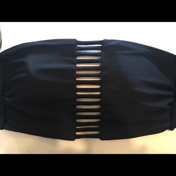 Target brand strapless black swim top