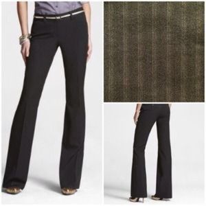 Express Editor Herringbone Wide Waistband Flare