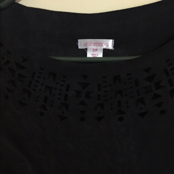 Cute suede black shirt - Picture 3 of 3