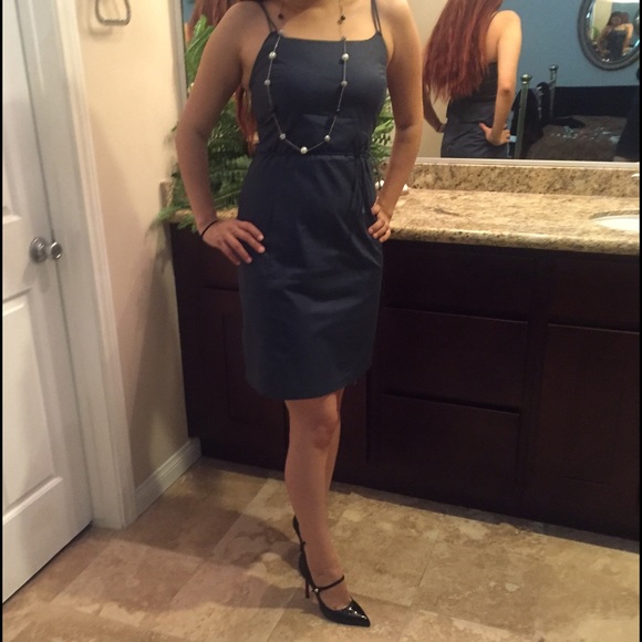 J.Crew navy blue dress