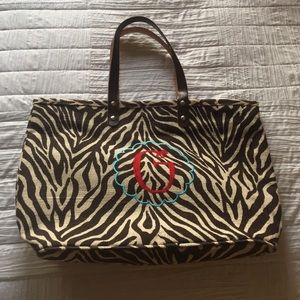 Monogrammed 'G' small tote