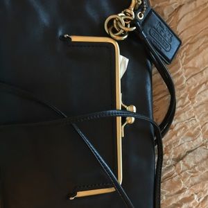 Leather coach Crossbody