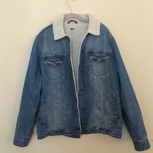 ASOS Denim Shearling Jacket