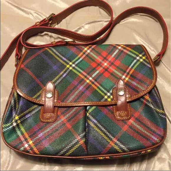 Dooney & Bourke plaid messenger bag