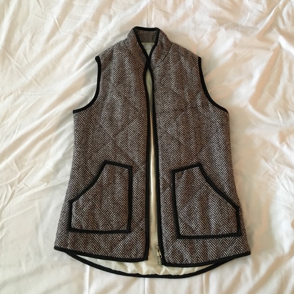 Herringbone Puffer Vest