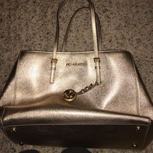 Micheal Kors Gold Purse