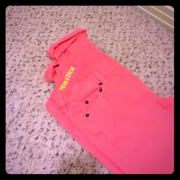 J.crew Coral Matchstick Denim