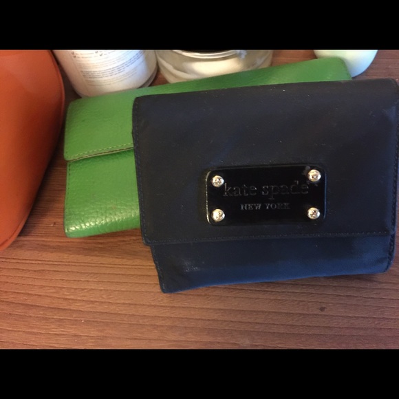 Black nylon Kate spade wallet