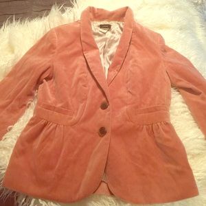 Jcrew velour jacket
