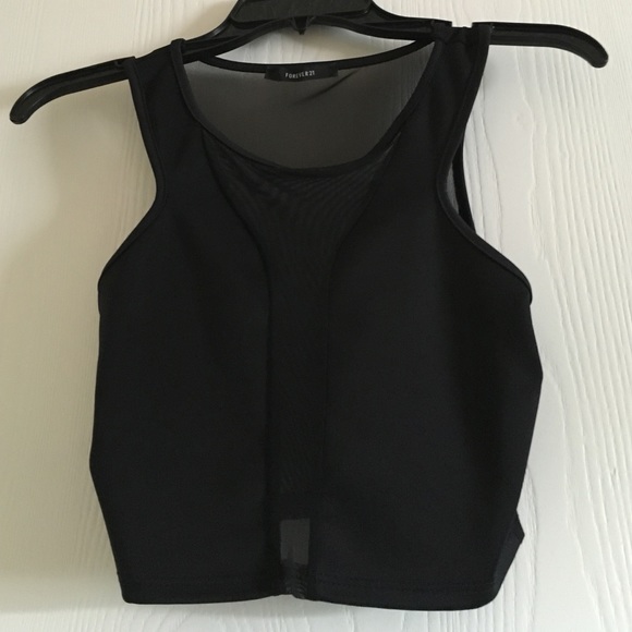 Mesh crop top