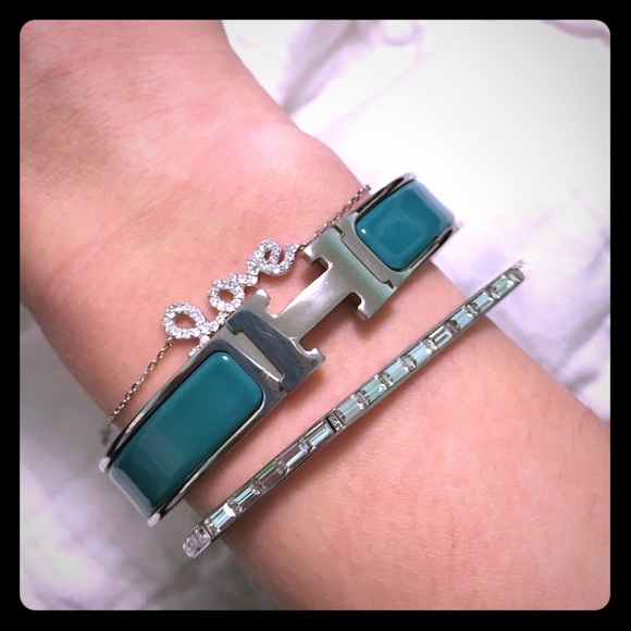 Hermes H click clac bracelet