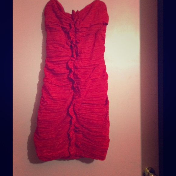 Red formal dress