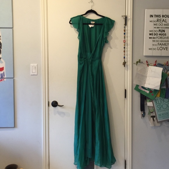 Rubber Ducky Dresses Rubber Ducky Maxi Wrap Dress Green Poshmark