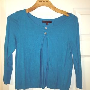 Short blue sweater from express