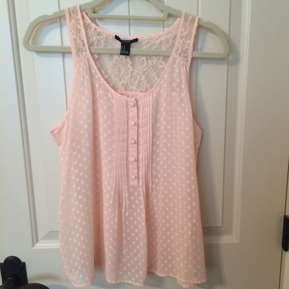 Blush sleeveless button up blouse