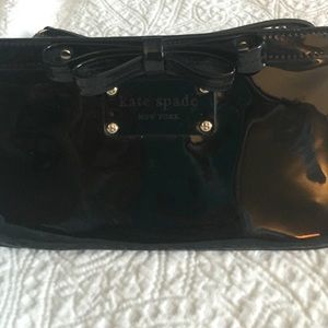 Patent black Kate Spade clutch