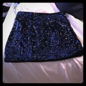 Size 8 Midnight blue Sequence Skirt