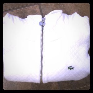 Lacoste zip up sweat shirt