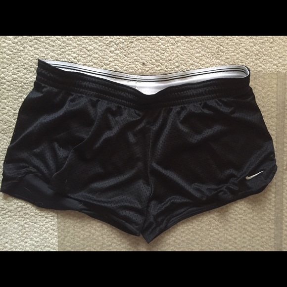 Black Nike running shorts