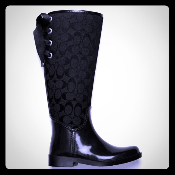 Coach rain boots size 7.5