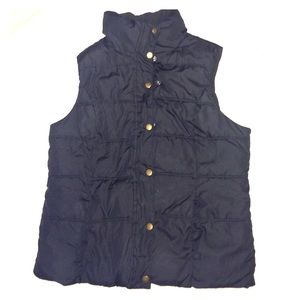 Black quilted puffer vest size medium