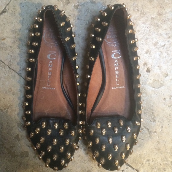 Jeffrey Campbell skull flats