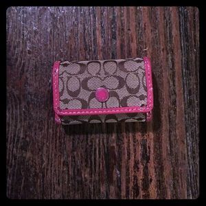Pink Coach Contact Case