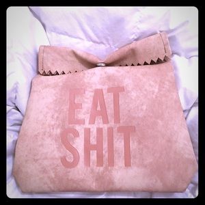 Eat shit clutch bag