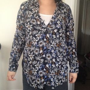 Splendid Button Down Floral Shirt