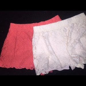 Free People Crochet Shorts