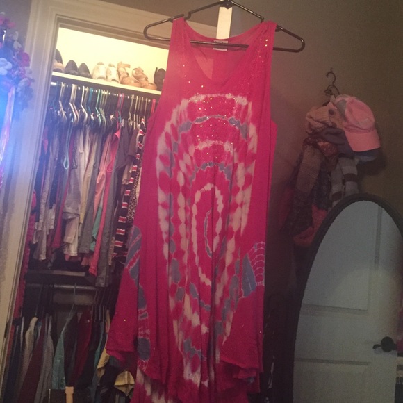 Tie dye dress/bathing suit cover