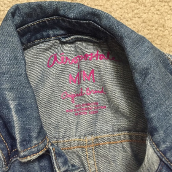Aeropostale distressed jean jacket - Picture 2 of 4