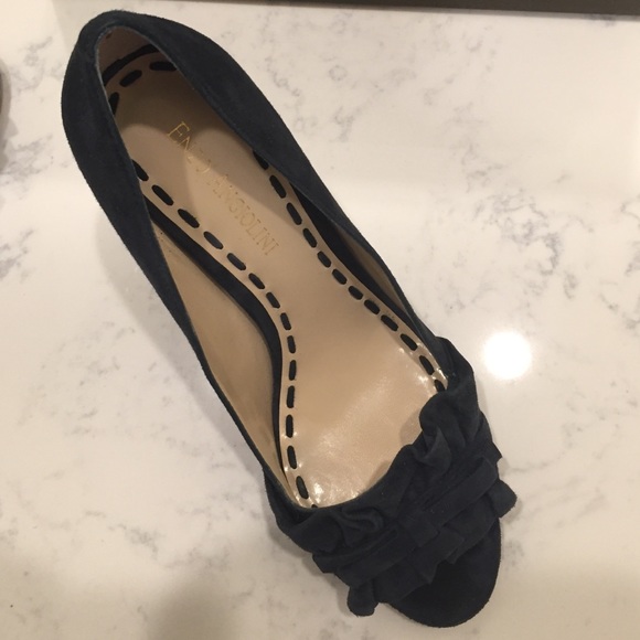 Enzo Angiolini Navy Suede Eamielee High Heel Pump - Picture 3 of 3