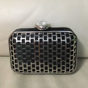 Black and Silver Evening Clutch