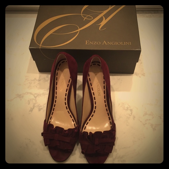 Enzo Angiolini Eamielee High Heel Pump - Burgundy - Picture 1 of 3