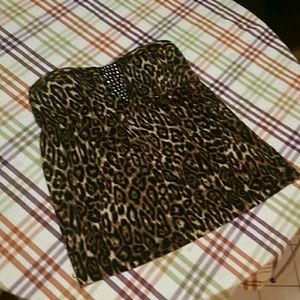 Leopard Tubetop for Plus Size