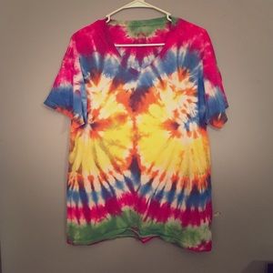 V-Neck Tie Dye T-Shirt