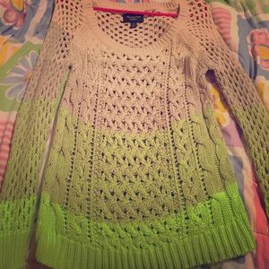 Thick knit ombré sweater