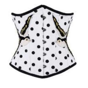 $DROP Swallow Birds Underbust Waist Train Corset