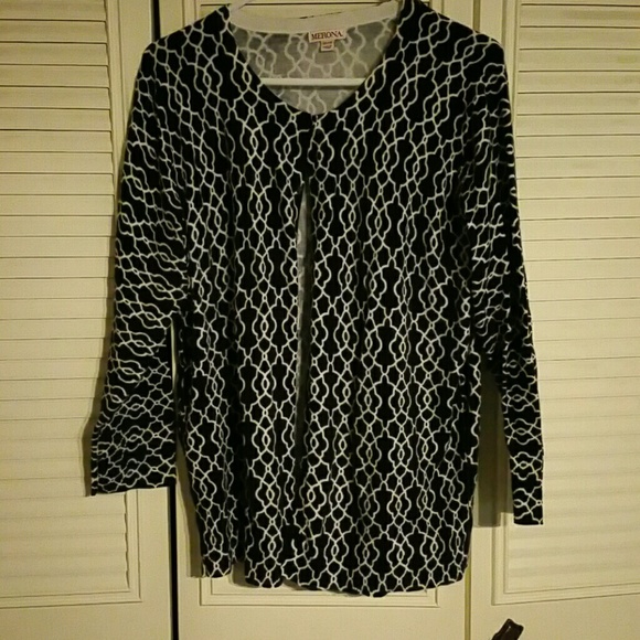 Dark Navy Blue and White Button Down