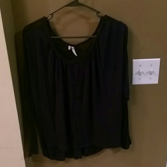 Long sleeve navy blue with Lace